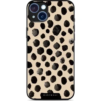Pouzdro na mobilní telefon Lesklý kryt Mobiwear Glossy - Apple iPhone 15 Plus - GA50G Černé puntíky (Prémiové lesklé pouzdro, obal, kryt Mobiwear Glossy na mobil Apple iPhone 15 Plus - GA50G Černé puntíky, materiál Plast + TPU silikon - krytí po všech stranách, neošoupatelný potisk