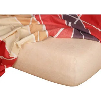 Prostěradlo Froté prostěradlo medová - 60x120/10 cm postýlka
