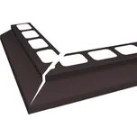 Balkonový profil Bravo rohový 2000 mm hliník hnědý