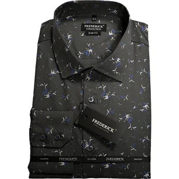 Pánská košile Pánská košile s dlouhým rukávem - střih SLIM - vzor F756 - 41