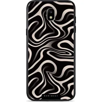Pouzdro na mobilní telefon Lesklý kryt Mobiwear Glossy - Samsung Galaxy J3 2017 - GA63G Vlnky a linky (Prémiové lesklé pouzdro, obal, kryt Mobiwear Glossy na mobil Samsung Galaxy J3 2017 - GA63G Vlnky a linky, materiál Plast + TPU silikon - krytí po všech stranách, neošoupatelný)