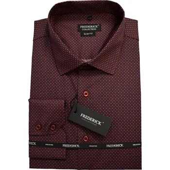 Pánská košile Pánská košile s dlouhým rukávem - střih SLIM - vzor F739 - 45