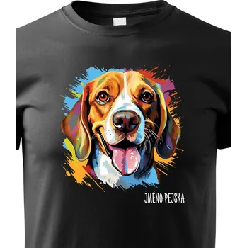 Chlapecké tričko Dětské tričko Bígl, Barva Černá, Velikost 158 cm/12 roků, Canvas Dětské tričko 2425