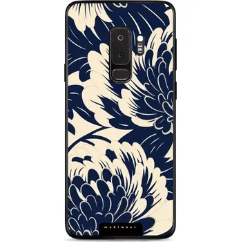 Pouzdro na mobilní telefon Lesklý kryt Mobiwear Glossy - Samsung Galaxy S9 Plus - GA40G Modré a béžové květy (Prémiové lesklé pouzdro, obal, kryt Mobiwear Glossy na mobil Samsung Galaxy S9 Plus - GA40G Modré a béžové květy, materiál Plast + TPU silikon - krytí po všech stranách,)