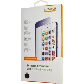 Tvrzené ochranné sklo ALIGATOR GLASS PRINT na Samsung Galaxy A42 5G černé, pro celý displej (Tvrzenné ochranné sklo GLASS PRINT pro Samsung Galaxy A42 5G na celou plochu displeje v černém provedení)
