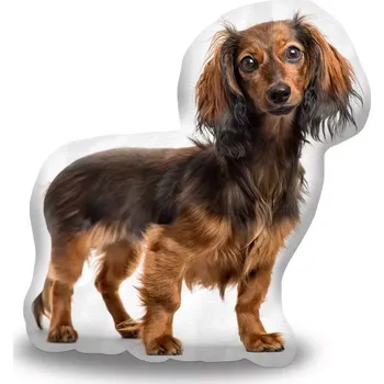 Polštář Sablio 3D polštář ve tvaru Jezevčík