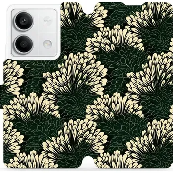 Pouzdro na mobilní telefon Flipové pouzdro Mobiwear - Xiaomi Redmi Note 13 5G - VA45S Travina (Knížkové flip pouzdro, obal, kryt na mobil Xiaomi Redmi Note 13 5G - VA45S Travina, materiál Umělá kůže + TPU - ochrana 360°, stojánek, silikonová vanička, magnetické zavírání)