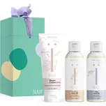 Naif Baby & Kids dárková sada mléčný koupelový olej 100 ml + zklidňující olej 100 ml + krém proti opruzeninám 75 ml