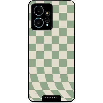 Pouzdro na mobilní telefon Lesklý kryt Mobiwear Glossy - Xiaomi Redmi Note 12 4G - GA58G Zelená a béžová šachovnice (Prémiové lesklé pouzdro, obal, kryt Mobiwear Glossy na mobil Xiaomi Redmi Note 12 4G - GA58G Zelená a béžová šachovnice, materiál Plast + TPU silikon - krytí po všec