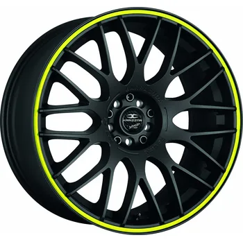Disk Barracuda KARIZZMA Puresports černá matná / žlutý lem 8,5×19" 5×115 ET 40