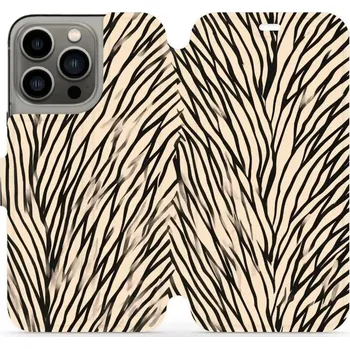 Pouzdro na mobilní telefon Flipové pouzdro Mobiwear - Apple iPhone 13 Pro - VA52S V koruně stromu (Knížkové flip pouzdro, obal, kryt na mobil Apple iPhone 13 Pro - VA52S V koruně stromu, materiál Umělá kůže + TPU - ochrana 360°, stojánek, silikonová vanička, magnetické zavírání)