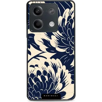 Pouzdro na mobilní telefon Lesklý kryt Mobiwear Glossy - Xiaomi Redmi Note 13 5G - GA40G Modré a béžové květy (Prémiové lesklé pouzdro, obal, kryt Mobiwear Glossy na mobil Xiaomi Redmi Note 13 5G - GA40G Modré a béžové květy, materiál Plast + TPU silikon - krytí po všech stranách,)