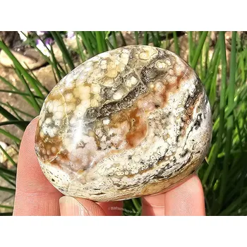 Přírodní kámen Kámen leštěný jaspis oceán 91g