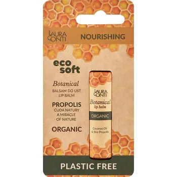 Péče o rty Laura Conti Botanical organický vyhlazující balzám na rty s propolisem, 1 ks.