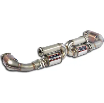 Katalyzátor Zadní díl výfuku pravý - levý "Racing" + Metalický katalyzátor 100CPSI Supersprint 247204