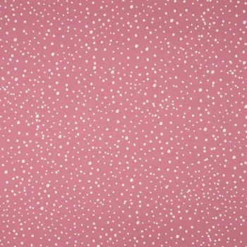 Úplet starorůžový, bílé puntíky, š.145