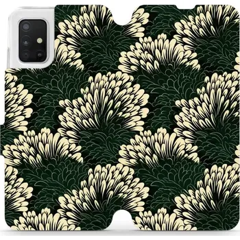 Pouzdro na mobilní telefon Flipové pouzdro Mobiwear - Samsung Galaxy A51 - VA45S Travina (Knížkové flip pouzdro, obal, kryt na mobil Samsung Galaxy A51 - VA45S Travina, materiál Umělá kůže + TPU - ochrana 360°, stojánek, silikonová vanička, magnetické zavírání)