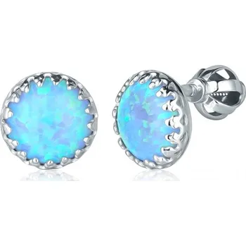 Náušnice Luxur, Peckové náušnice Marisol, bílé zlato a modré opály, 585-52-3-0530.1B00.0.00.163.05