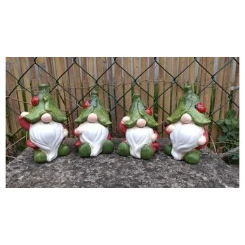 Vánoční dekorace Skřítek s beruškou malý