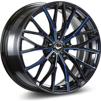 Alu kolo Barracuda PROJECT 3.0 černá lesklá / zářivá modrá 8,5×18" 5×114,3 ET 30