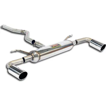 Střední díl výfuku Spojovací trubka + zadní díl výfuku pravá ∅90 mm - levá ∅90 mm Supersprint 521704