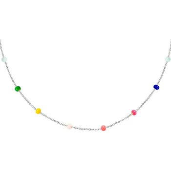Náhrdelník ORNAMENTI Náhrdelník colored Beads silver