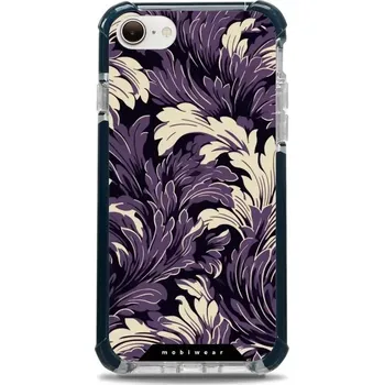 Pouzdro na mobilní telefon Odolný obal Mobiwear MagSafe Elite Bumper - Apple iPhone 7 / 8 / SE 2020 / SE 2022 - DA46D Fialové rostliny (Odolný kryt, pouzdro, obal Mobiwear Elite Bumper na mobil Apple iPhone 7 / 8 / SE 2020 / SE 2022 - DA46D Fialové rostliny, materiál Plast + TPU)