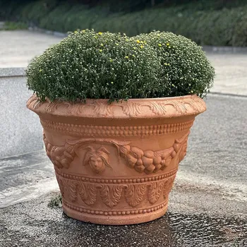 Květináč Květináč POT WITH GARLANDS CNG 85 - Garlands 85 Terakota