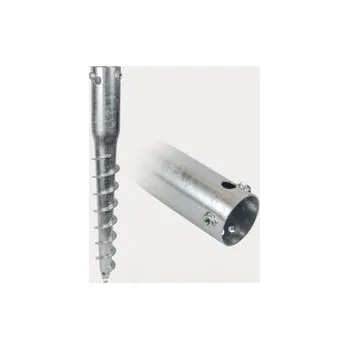Zemní vrut Zemní vrut univerzální kruhový pro plotové sloupky - kulatý, průměr 68 mm, Rozměr: 68x550 - délka 550 mm