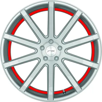 Disk Corspeed DEVILLE Stříbrná broušená / červený lem 9×20" 5×112 ET 30