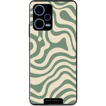Pouzdro na mobilní telefon Lesklý kryt Mobiwear Glossy - Xiaomi Redmi Note 12 Pro 5G - GA57G Zelené a béžové zkrouceniny (Prémiové lesklé pouzdro, obal, kryt Mobiwear Glossy na mobil Xiaomi Redmi Note 12 Pro 5G - GA57G Zelené a béžové zkrouceniny, materiál Plast + TPU silikon - kry
