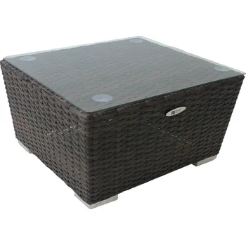 Zahradní lehátko Nünning nábytek Umělý ratan Odkládací stolek Rimini mocca