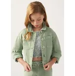 riflová bunda dívčí zelená Mayoral 6459-44 velikost 140