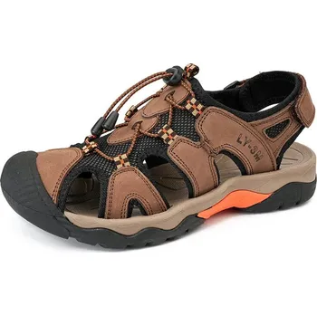Dámské sandále Outdoorové pánské sandály MIX123 Barva: Hnědá, Velikost: 39