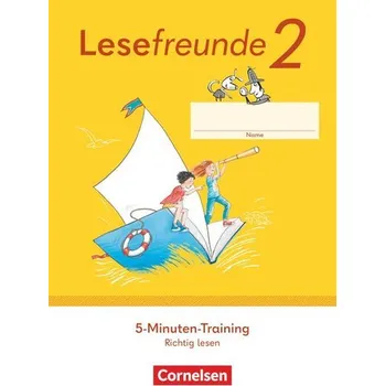 Cizojazyčná kniha Lesefreunde 2. Schuljahr. 5-Minuten-Training - Arbeitsheft Richtig Lesen - Östliche Bundesländer und Berlin