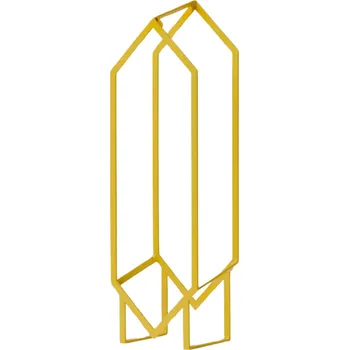 Knihovna Stojan na LP desky DIAM žlutý