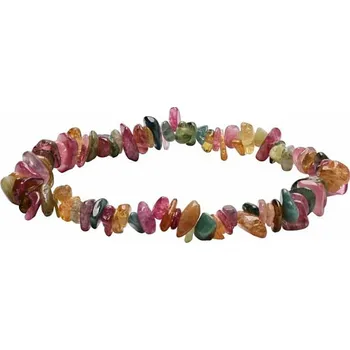 Náramek Turmalín multicolor náramek sekaný AA kvalita