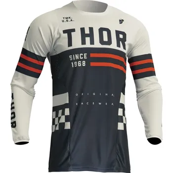 cyklistický dres THOR dres PULSE Combat dětský midnight/vintage white - S