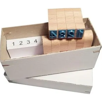 Razítko Razítka ČÍSLA 25mm dřevěná