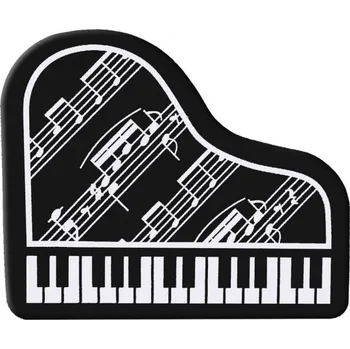 Guma ve tvaru klavíru - černá barva