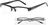 KEEN by American Way	Čtecí brýle UV400 černé s pruhy a pouzdrem, 2,50
