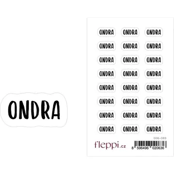 samolepka Fleppi Samolepky se jmény - Ondra