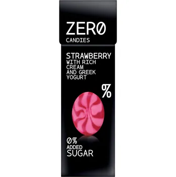 Cukrovinka ZERO Candies Bonbony bez cukru jahoda/jogurt 32 g