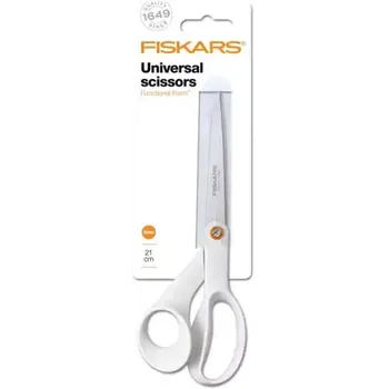 Galanterie Univerzální nůžky Functional Form FISKARS barva bílá délka 21 cm
