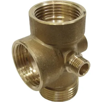 Příslušenství k čerpadlu Armatura 1"x72 mm pěticestná mosazná tvarovka pro vodárny