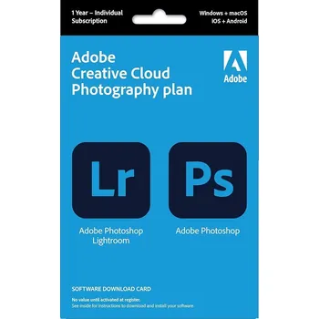 Grafický software Adobe Creative Cloud Photography Plan - 1 rok / 1 uživatel, 20 GB cloud