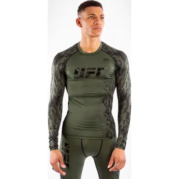 Oblečení pro bojové sporty Rashguard VENUM UFC Authentic Fight Week Dl. rukávem - Khaki - VNMUFC-00055-015 Velikosti: M