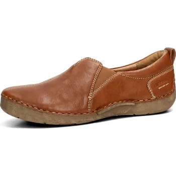 Dámské polobotky Josef Seibel dámské kožené polobotky - hnědé