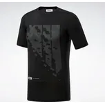 REEBOK Pánské kompresní tričko TS SS Comp - černé - FJ4594 Velikosti: XL