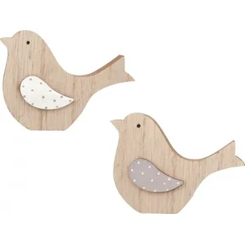 Ptáček dřevěný na postavení 11 cm